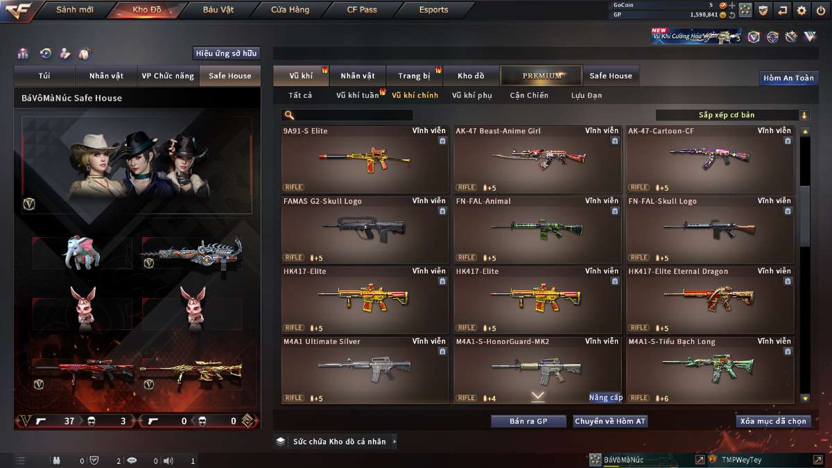 shop acc cf uy tin gia re